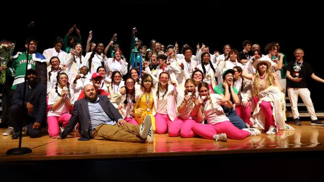 ''Kaleidoscope'' from Mussleman HS earn the first Grand Champion trophy in the history of their program