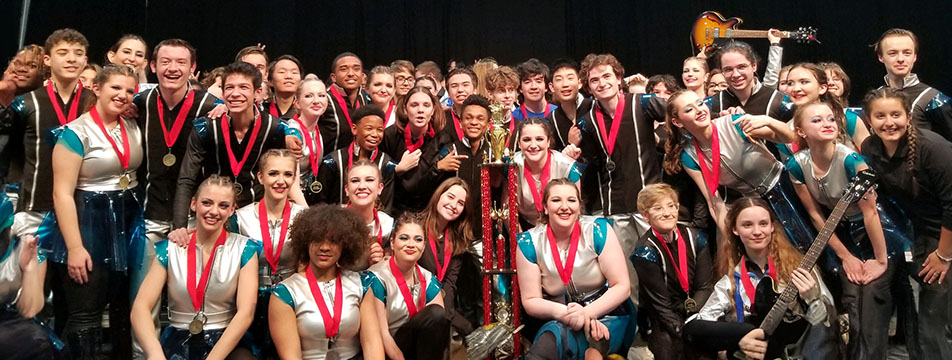 In their second grand championship of the season, Solon's ''Music in Motion'' sweep the Hurricane Red Hot contest in West Virginia